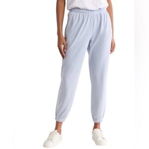 NWT WILDFOX 💎'Emmy' Cloud Wash
Embellished Sweatpants in Blue Blizzard